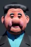 Placeholder: Waist up muppet Portrait, Kim Jong-un as muppet doll, black suit, photo studio, blue background, unreal engine 5, concept art, art station, god lights, ray tracing, RTX, lumen lighting, ultra detail, volumetric lighting, 3d.