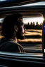 Placeholder: شخص يظر من نافذة السيارات بطريقة تنمي