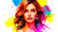 Placeholder: Quirky fashion portrait illustration in vibrant watercolor style, Portrait of a beautiful young woman surrounded by vibrant colors and airy lighting in this stunning fashion illustration featuring quirky watercolor brushstrokes, Surreal, textured, 3D, 8K, best quality, fine rendering, high detail, hyperrealism, high resolution, high definition, multi-layered, extreme focus, hyper sharp, hyperfocus,