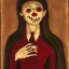 Placeholder: Pintura antigua vampira