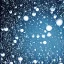 Placeholder: snowflakes of snowfall in water bubble