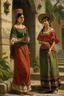 Placeholder: 2 mexican woman painting neoclassism standing