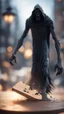 Placeholder: naked dementor smashing boards,bokeh like f/0.8, tilt-shift lens 8k, high detail, smooth render, down-light, unreal engine, prize winning