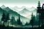 Placeholder: forest with mountains