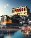 Placeholder: Acropolis of Athens , 8k resolution holographic astral cosmic illustration mixed media by Pablo Amaringo . midjourney style, 8k, photorealistic, cinematic lighting, dramatic, atmosphereric,