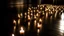 Placeholder: A number of candles on the floor, real photo, high detailed