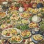 Placeholder: A collection of people enjoying brunch, Hayao Miyazaki