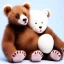 Placeholder: sweet baby bear, white background