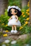 Placeholder: Adventure Amigurumi style, solo, looking at me, standing, full body, barby in bride dress,blurry, big beautiful chibi-style eyes, blurry background, Best quality, masterpiece,bride Art in the style of [Sack Boy | Gene Bilbrew | chibi-style | Amigurumi | Jeff Gord | Temmie | Ransom & Mitchell], unique sculptures, surreal and abstract forms through human forms, illustrative techniques and themes, prominent in magazines during the mid-20th century, detailed ink work, by Satori Canton🧸