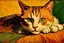 Placeholder: Portrait of a cat by Van Gogh