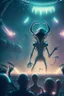 Placeholder: Alien concert , HD, octane render, 8k resolution