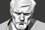 Placeholder: headshot of an older, white man staring blankly into the camera, the man looks the president of an bank, graphic novel, highly detailed in the comic style of tim sale,