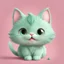 Placeholder: A charming digital art piece showcasing the cuteness of a mint-colored cartoon cat, set against a soft and inviting pink background, (charming digital art:1.4), (cute cartoon cat:1.5), (soft and inviting pink:1.3), (expressive mint hues:1.2), drawing inspiration from the styles of cute and whimsical illustrators, trending on CGSociety, Intricate, Sharp focus, warm lighting, (captivating:1.4), (playful details:1.5), (lush fur details:1.3), Cartoon, Masterful, Captivating, Photorealistic, Ultra-de