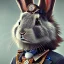 Placeholder: portrait of a steampunk rabbit, extremely detailed, UHD, 8k,The close-up camera effect,sharp focus, perfect position,hyperphotorealistic