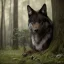 Placeholder: in Forest award winning portrait of a maleunreal 5, octane render, cinema4d, dynamic lighting, dramatic lighting, 4k, redshift render, highly detailed, hyper realistic,anthropomorphic black wolf long