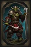 Placeholder: Orc Warrior king carrying a battleaxe