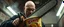 Placeholder: ramen bucket that looks like a chain saw wielded by serious angry bald law man, in cinema