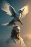 Placeholder: jesus as an eagle, volumetric fog, 4k, trending art, depth of field, radiosity