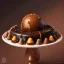 Placeholder: the world's most decadent maximalist dessert, oozing caramel, house chocolate, unreal engine, maximalist dessert