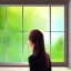 Placeholder: woman's face with painting of open window and forest view covering entire face, 8k resolution, high-quality, fine-detail, intricate, digital art, detailed matte, volumetric lighting, illustration, octane render,