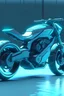 Placeholder: una motocicleta futurista estilo anime