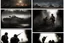 Placeholder: Masterpiece1:5)(Fineart), (award-winning:1.5), highest quality, (ultra realism:1.5) war journalism(,(by Tim Page and Hoorst Faas:1.5))(photorealistic:1.8),RAW pictures (Eastern Ukraine:(panel one:the moment after a battle ends, horrors of war, wounded men),(2nd panel, cinematic shot of men sitting in trench with 1000 yard stare (focus on their eyes:1.5)),(the third panel shows troops tired but hyper alert), (the fourth panel shows the sky is filled with incessant, fire and smoke,)