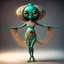 Placeholder: Belly dancing alien.