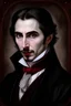 Placeholder: Vampire, portrait, Victorian, painting, Dracula
