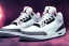 Placeholder: Jordan 3 sneaker on the clouds volumetric lighting