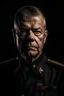 Placeholder: portrait a military veteran in uniform, with strong, directional lighting