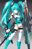 Placeholder: hatsune leeku with more big weapons