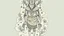 Placeholder: The deity of luck and weather has dead eyes and wears nothing.