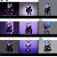 Placeholder: a fox fursona, darker colors, master quality, backlighting, soft lights, full body portrait, in frame, 8k, furry, fur, black and purple color pallet, fursona reference sheet, robotic enhancements, cyberpunk, anthropomorphic