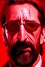 Placeholder: an disgusted and menacing Hans Gruber wearing red-tinted glasses