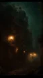 Placeholder: Si-Fi, The Island of Dr. Moreau atmospheric lighting effects, intricate industrial details, moody atmosphere, eerie grimdark ambiance, complex motherboard accents, speculative fiction art. Bokeh