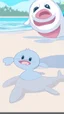 Placeholder: Flipper was swimming near the shore when he saw a little girl playing in the sand. The little girl was crying because she had lost her ball in the ocean