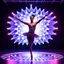 Placeholder: mocap graphic balerina in a recursive 3d fractal stage with disco lights