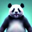 Placeholder: Panda humanoid, mint color fur, ice, rainbow, powers