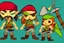 Placeholder: Cartoony and muscular Captain Jack Sparrow, Legend Of Zelda: Wind Waker style, stylized, colorful, adventurous.