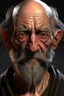 Placeholder: frontal picture dnd realistic old man