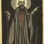 Placeholder: Nosferatu vampire with a beard of tendrils and vampire fangs as a Russian Orthodox