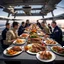 Placeholder: Thanksgiving dinner on the flight deck of an aircraft carrier