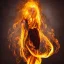 Placeholder: woman made of fire, fire angel, fire clothes, full body portrait, long flowing yellow hair, highly detailed, real life photo, photo quality, extremely detailed, highly detailed, 8K, crisp quality