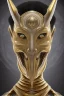 Placeholder: black male African Egyptian alien, cracks in the voodoo head, wicked, eyes, crown, Elephant, 8k, finely detailed, photo realistic, tiger turquoise skull head gold dragon space alien snow skeleton gold teeth silver crown silver space face mask