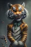 Placeholder: A picture of a cute tiger in the form of a joker, a professional, high JPEG image