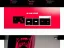 Placeholder: Homepage for a Streetwear Brand, UI, UX, Neon Red and Black, Futuristic, Simplistic