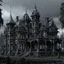 Placeholder: large gothic mansion gloomy