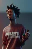 Placeholder: wiz khalifa, smoking joint, highly detailed, cinematic 16k