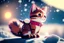 Placeholder: cute chibi anime frightened cat, crashed airplane in the snowy mountains in sunshine, ethereal, cinematic postprocessing, bokeh, dof