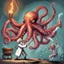 Placeholder: Biblical mad scientist battles biblical octopus